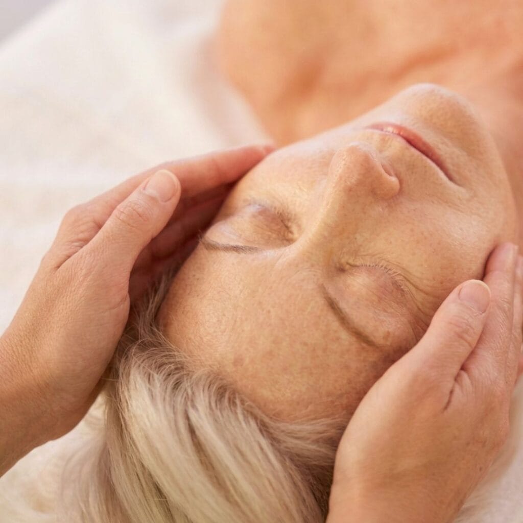 Kobido à Cesson-Sévigné 1 Soin du visage relaxant réalisé par Armelle Bérard, facialiste Kobido chez Keratines à Cesson-Sévigné